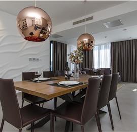 5 bedroom beachfront villa with heated pool near Omis, sleeps 9